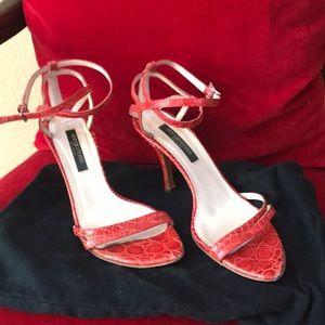 Sergio Rossi real crocodile sandal